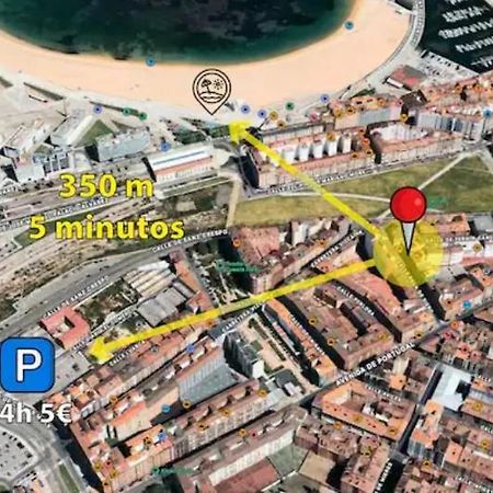 Apartamento El Trasgu De Laviada A 300M Playa, Puerto, Acuario Gijón Exterior foto